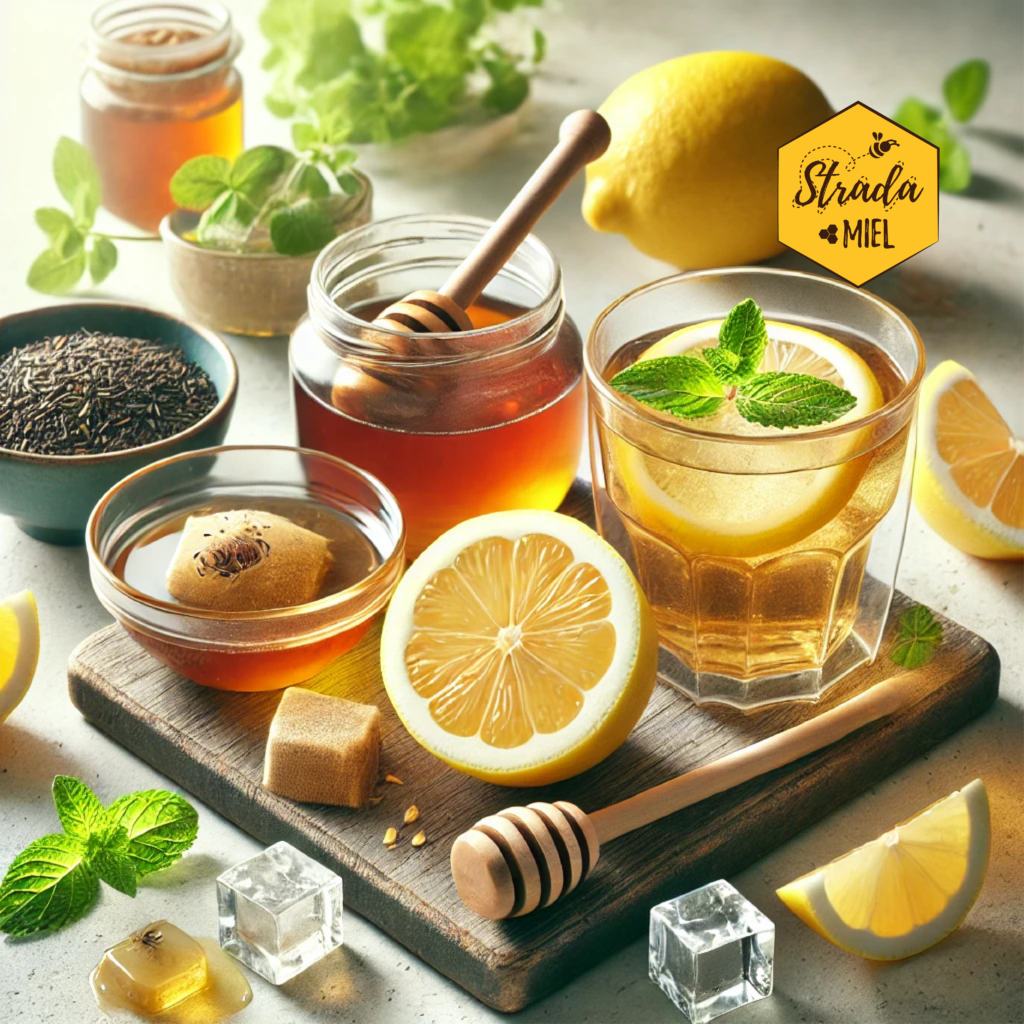 Ingredientes de Té Helado con Limón y Miel